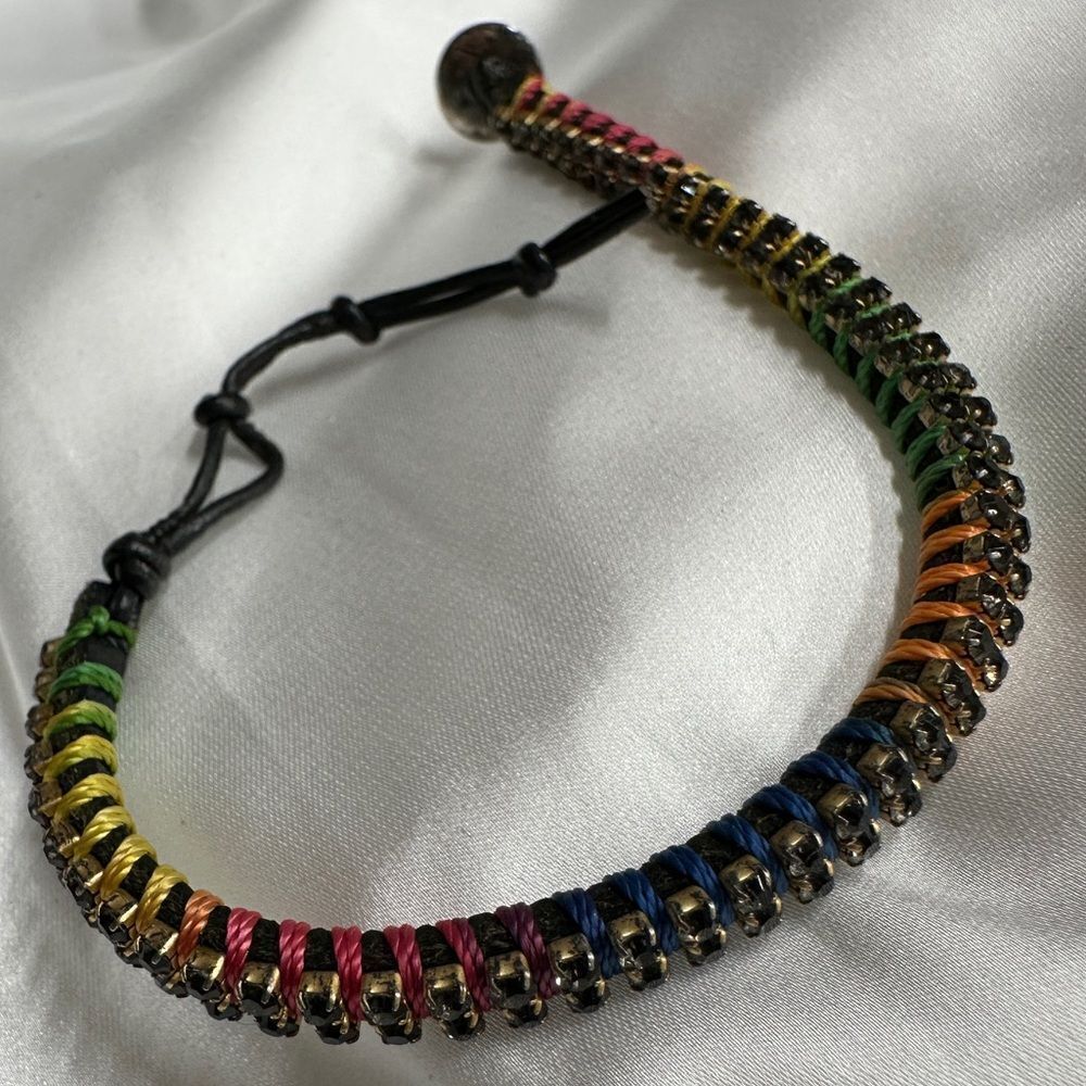 Stella & Dot Rainbow Woven Bracelet – Unisex & Trendy - Picture 10 of 17